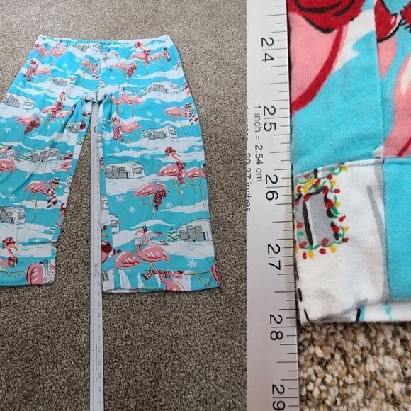 Nick & Nora Flamingo Pajamas Plus Size 3X Y2k 2000s - Picture 6 of 10